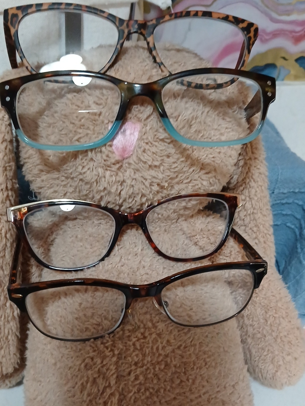 4 Pair Foster Grant Reading Glasses 1.25-1.50